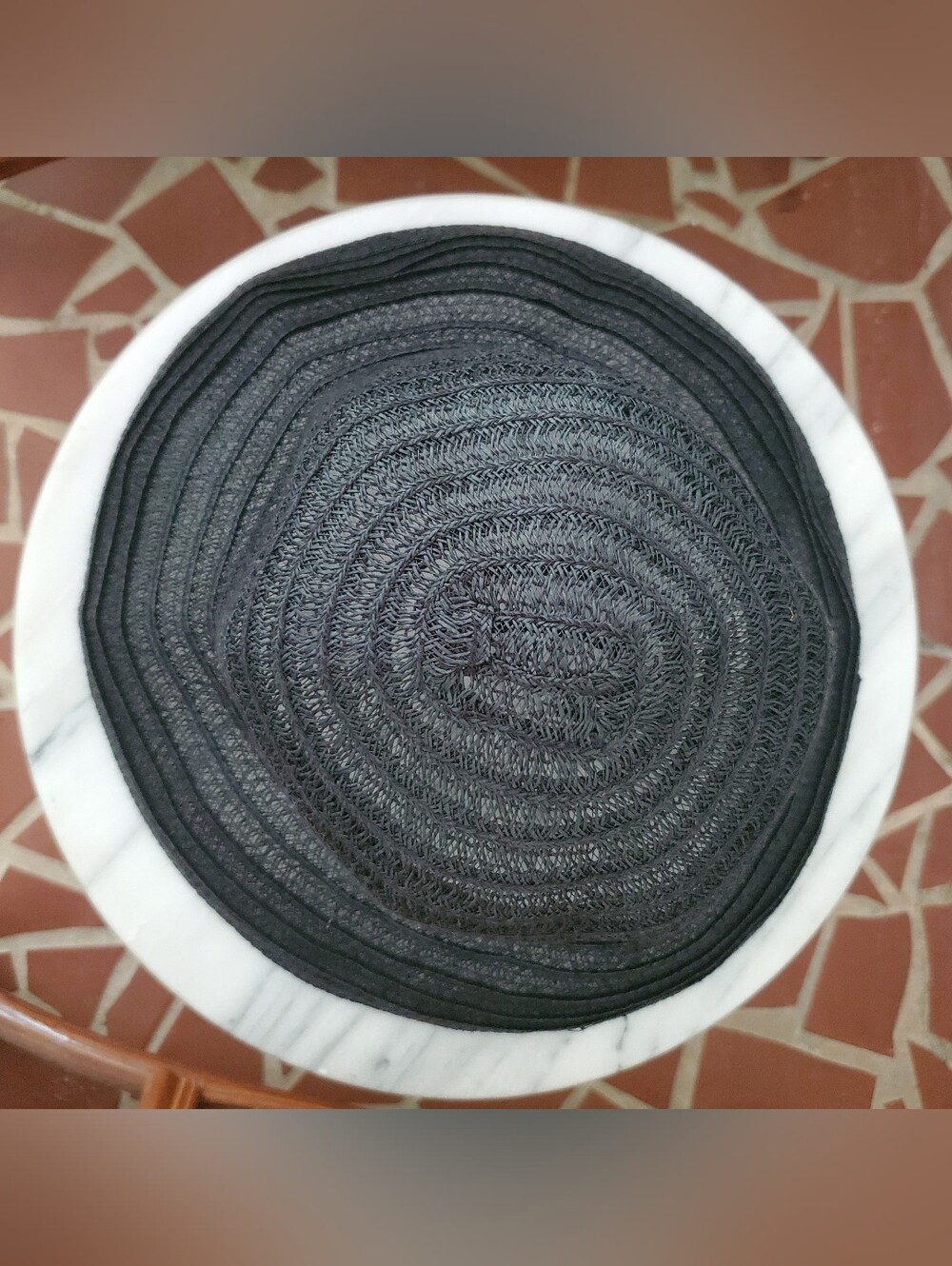 Vintage Betmar Black Paper Wide Brim Floppy Sun Hat - Picture 6 of 9